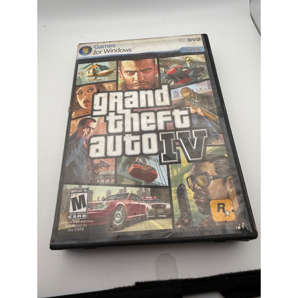 Grand Theft Auto IV PC DVD Games for Windows Live GTA 4 Rockstar Games 2